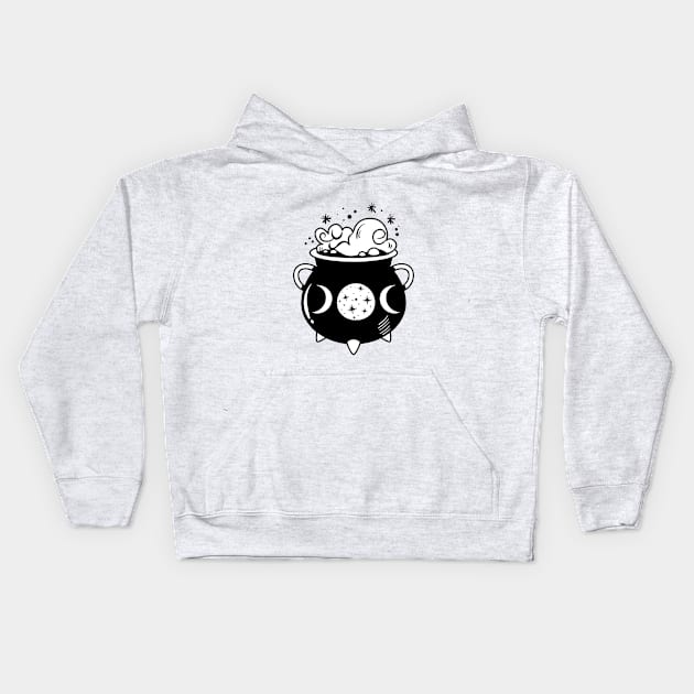 Witch Magical Brew Kids Hoodie by My_Store